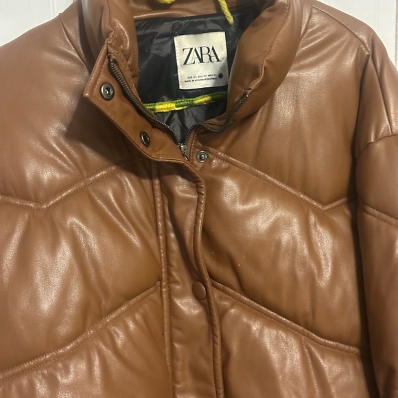 Zara Chestnut Puffer Jacket - Picture 3 of 8